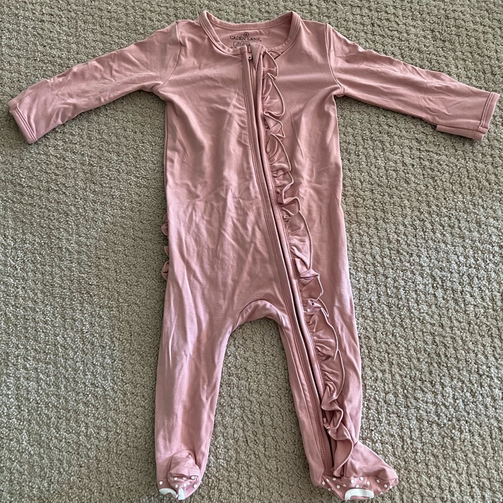 New Caden Lane zipper footie onesie